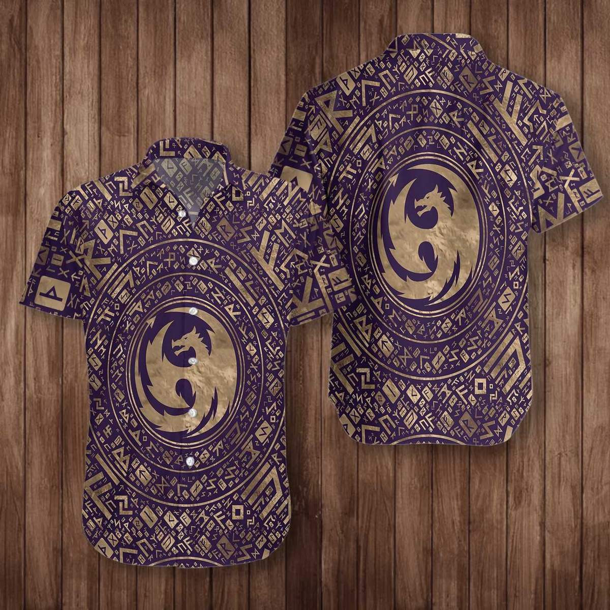 Dragon Symbol Hawaiian Shirt