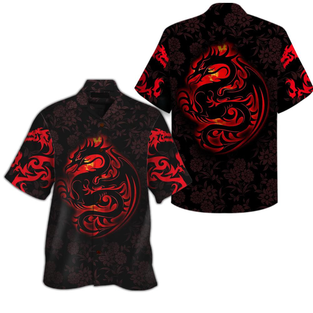 Dragon Tribal Tattoo Hawaiian Shirt