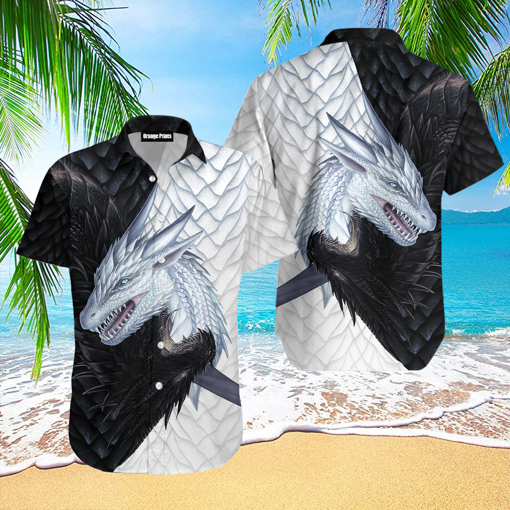 Dragon Yin Yang Hawaiian Shirt