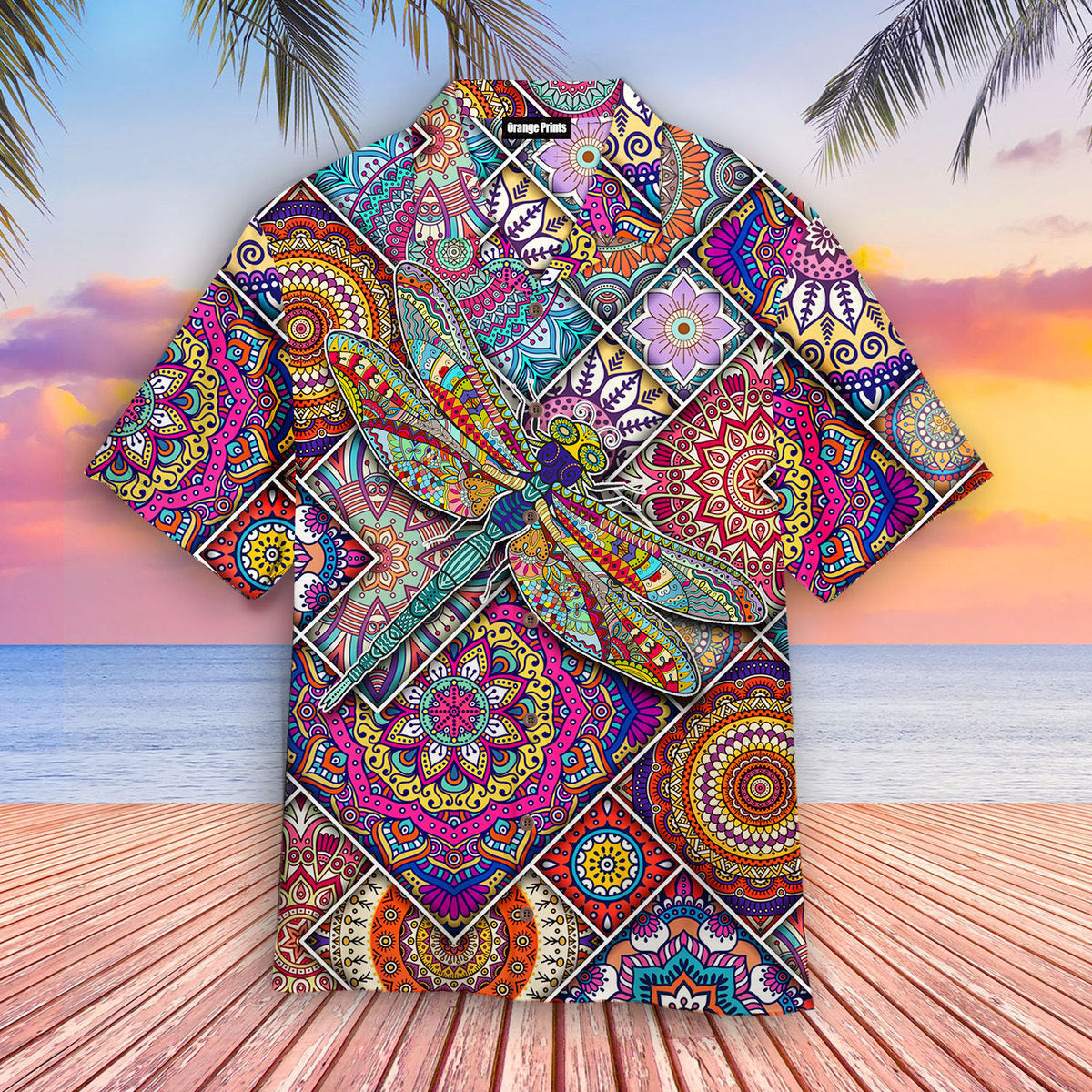 Dragonfly Mandala Hawaiian Shirt