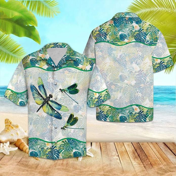 Dragonfly Tropical Hawaiian Shirt