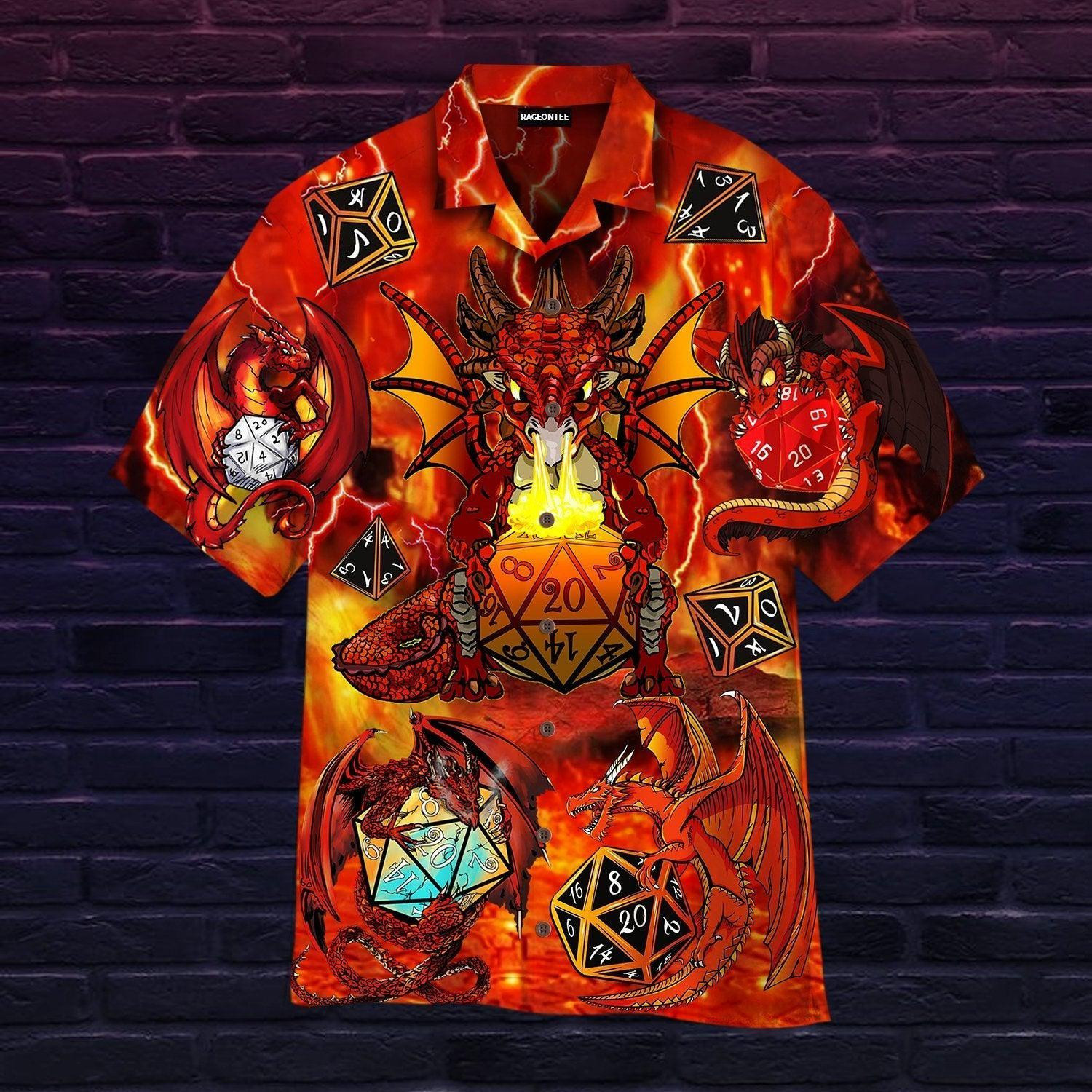 Dragons Dice Hawaiian Shirt