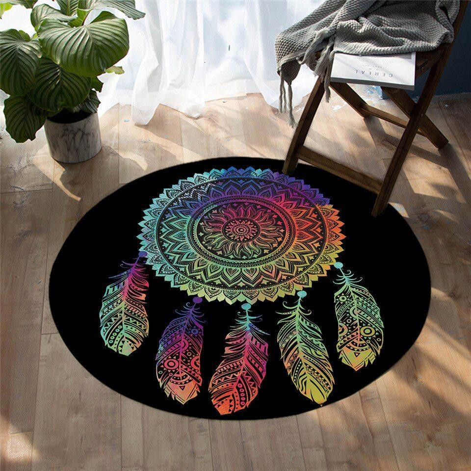 Dreamcatcher Limited Edition Round Rug Carpet Bedroom Livingroom Home Decor