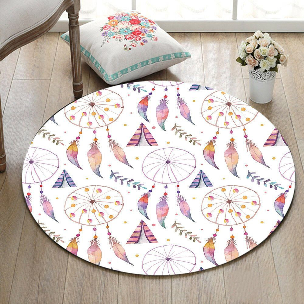 Dreamcatcher Round Rug Carpet Bedroom Livingroom Home Decor