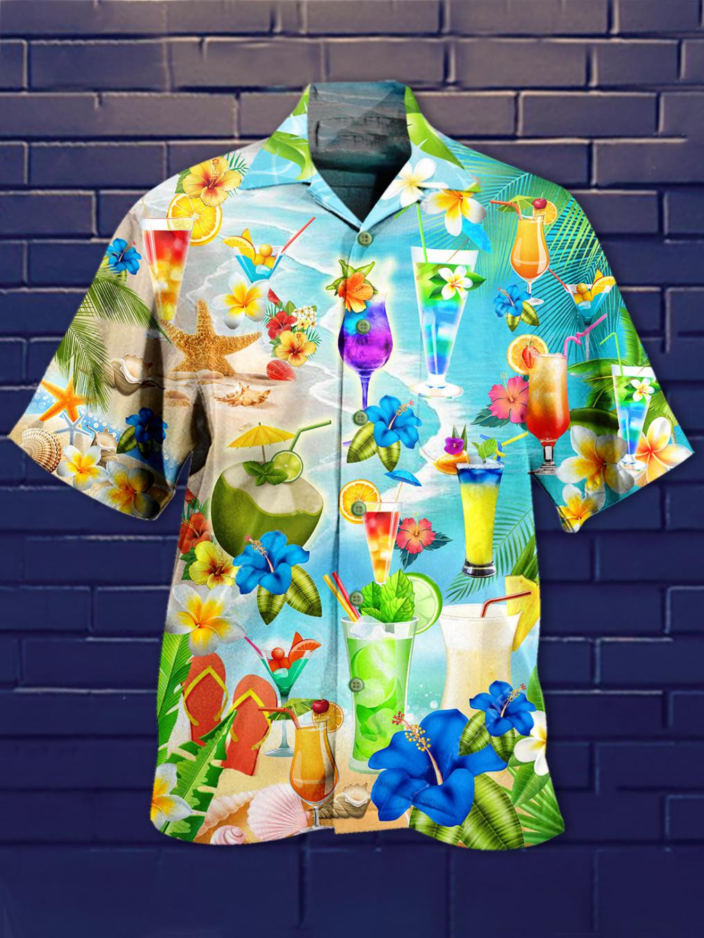 Drink Cocktails And Say Aloha Hawaiian Shirt