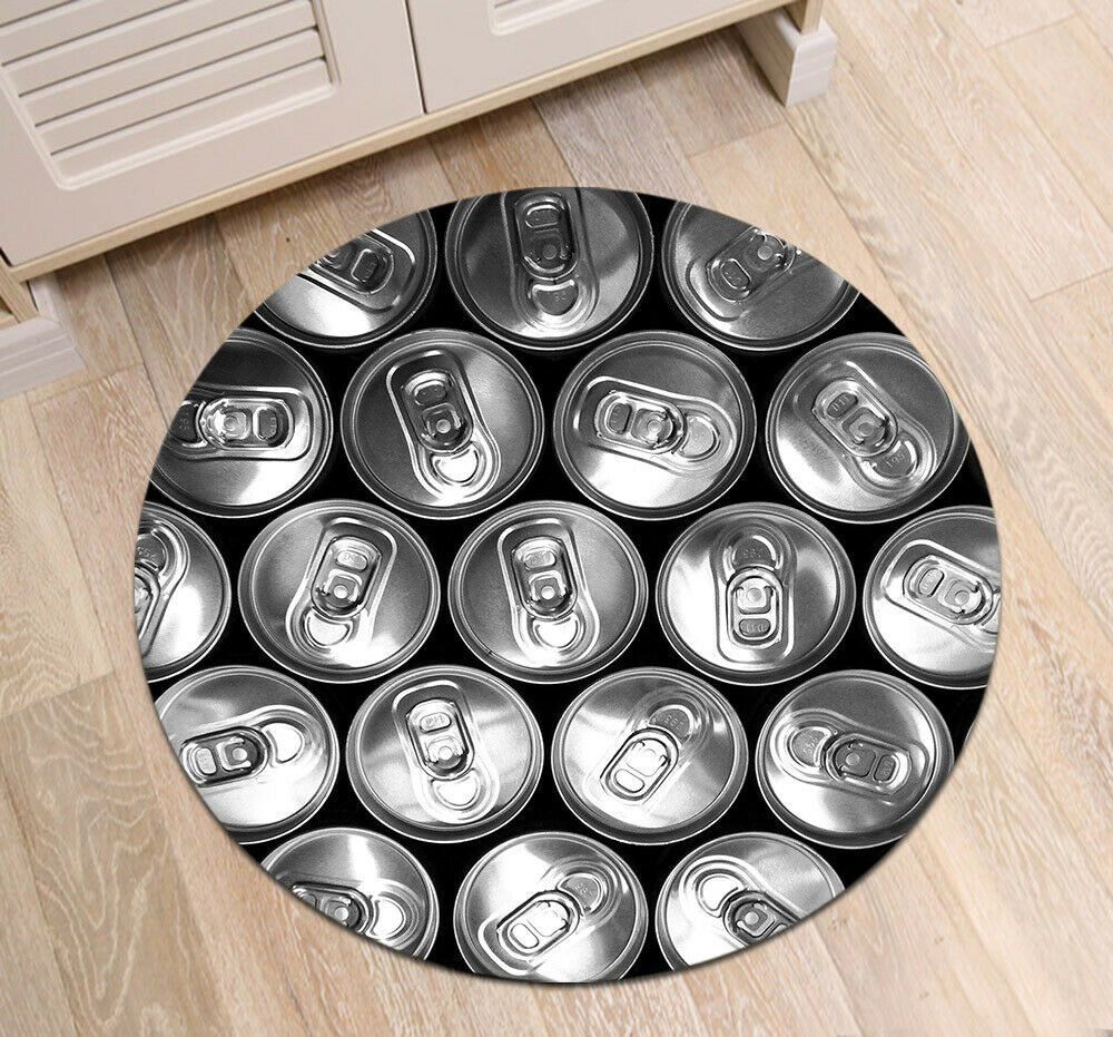 Drinks Cans Round Rug Carpet Bedroom Livingroom Home Decor