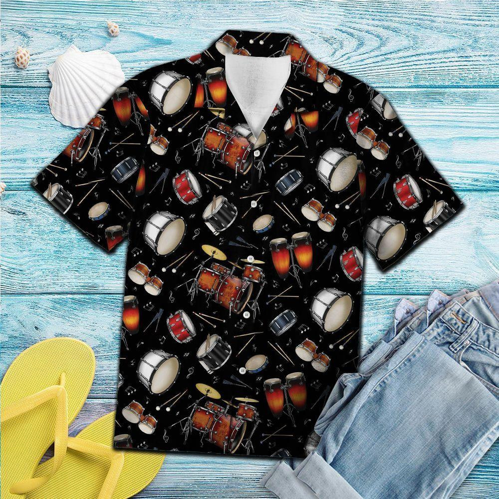 Drum Retro Multicolor Best Hawaiian Shirt