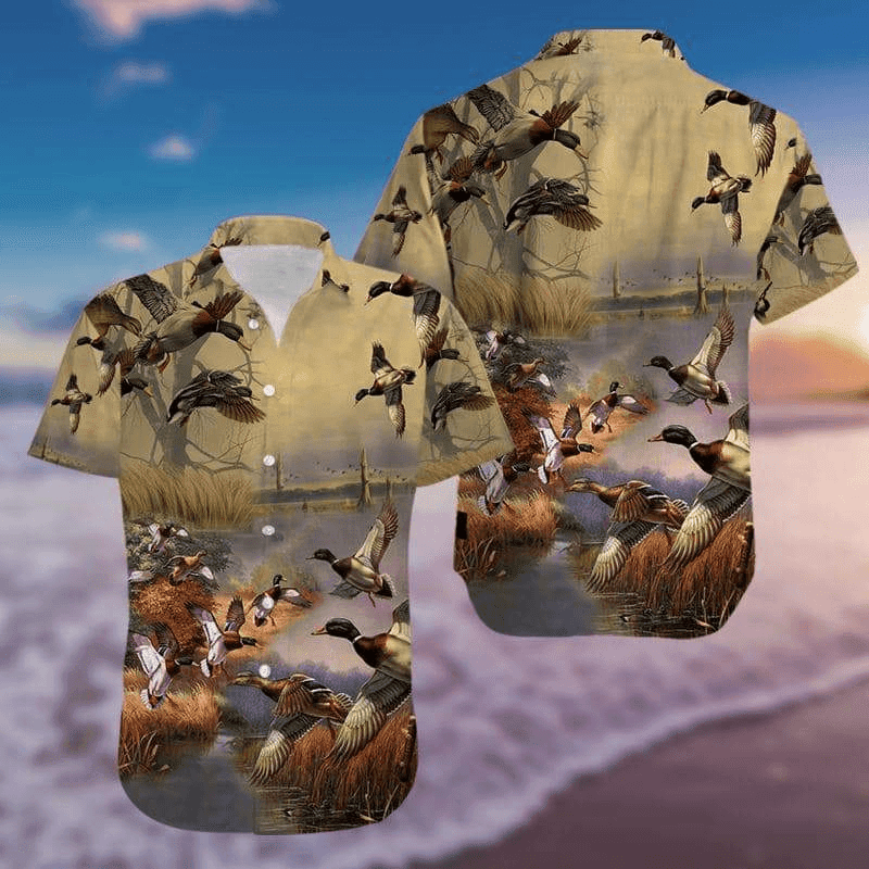 Duck Hunting Hawaiian Shirt