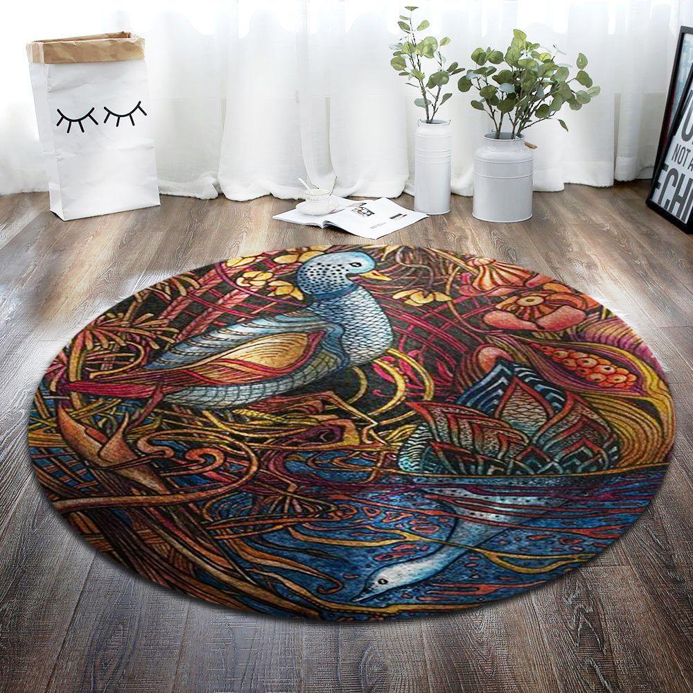 Duck Limited Edition Round Rug Carpet Bedroom Livingroom Home Decor