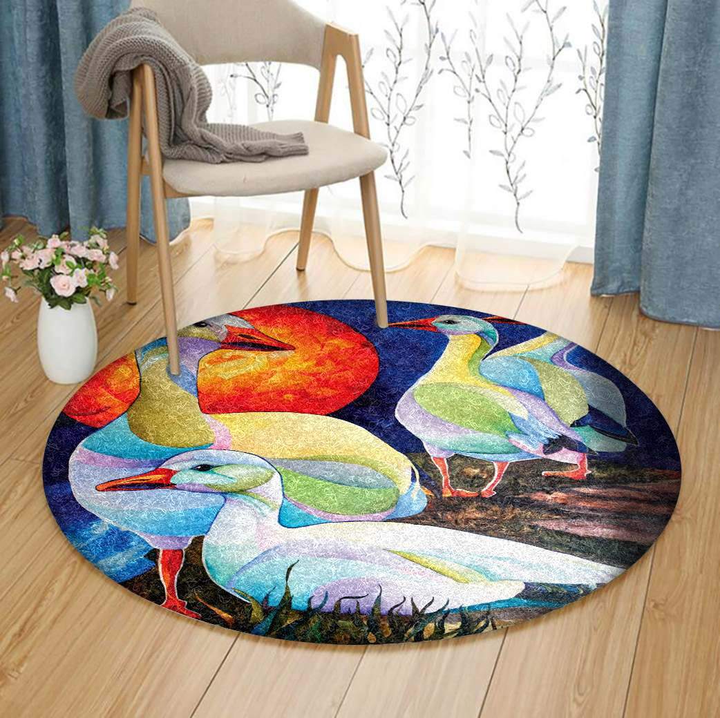 Duck Limited Edition Round Rug Carpet Bedroom Livingroom Home Decor