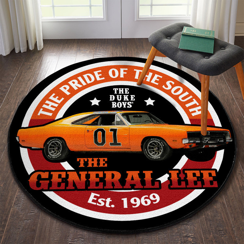 Dukes Of Hazzard The Duke Boys Round Rug Carpet Bedroom Livingroom Home Decor