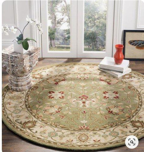 Dunbar Hand Tufted Wool Sage Limited Edition Round Rug Carpet Bedroom Livingroom Home Decor