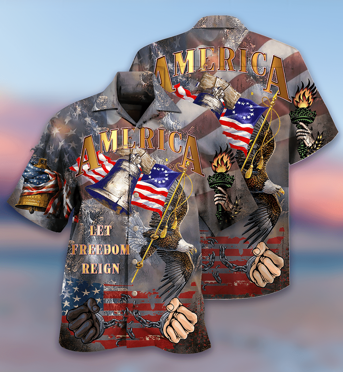 Eagle America Hawaiian Shirt