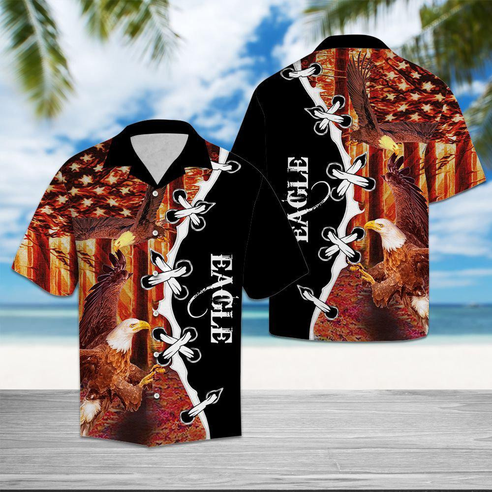 Eagle Flag Forest Eagle Hawaiian Shirt