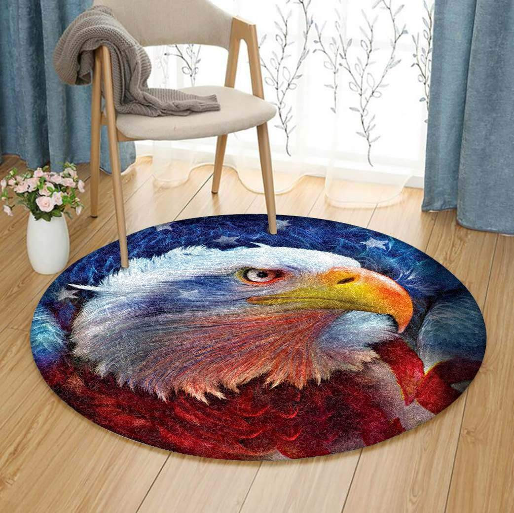 Eagle Limited Edition Round Rug Carpet Bedroom Livingroom Home Decor