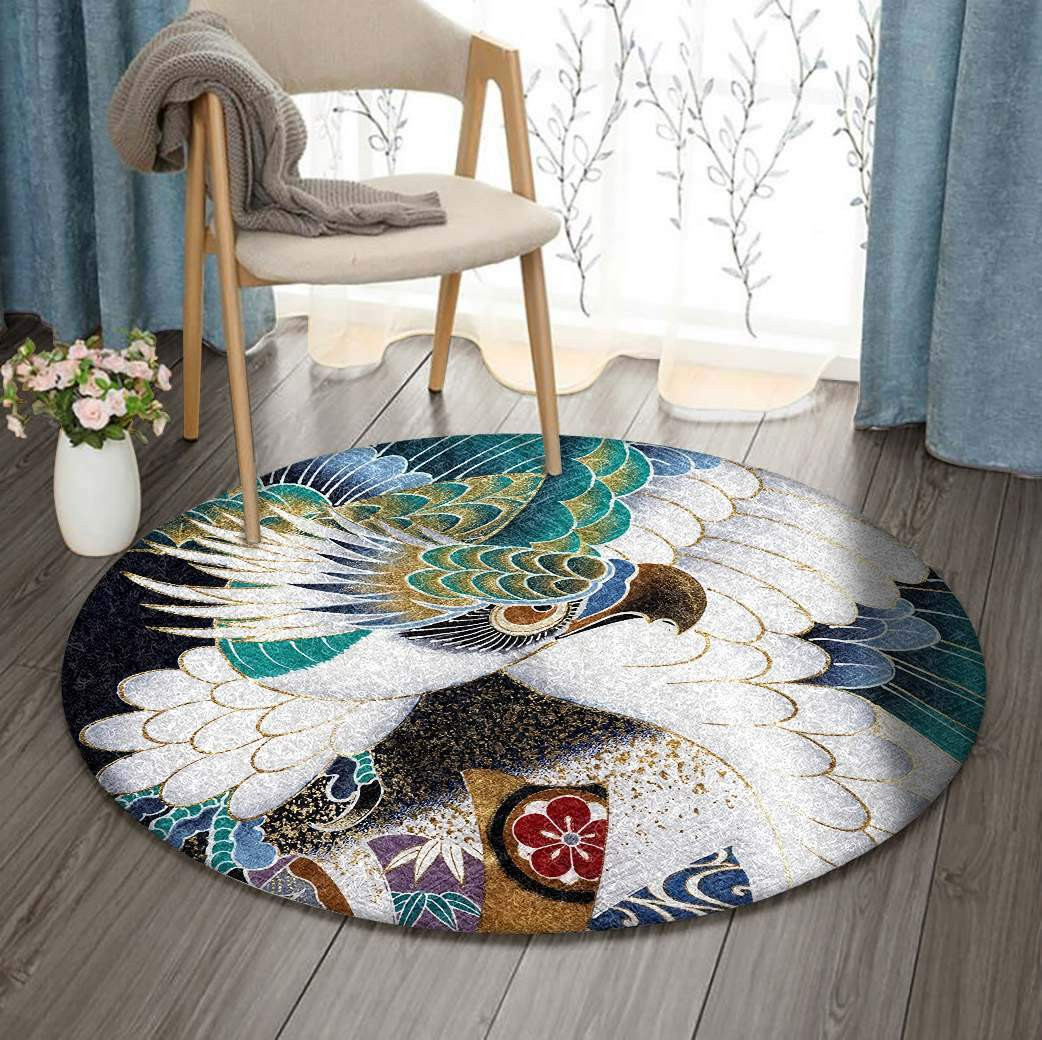 Eagle Limited Edition Round Rug Carpet Bedroom Livingroom Home Decor
