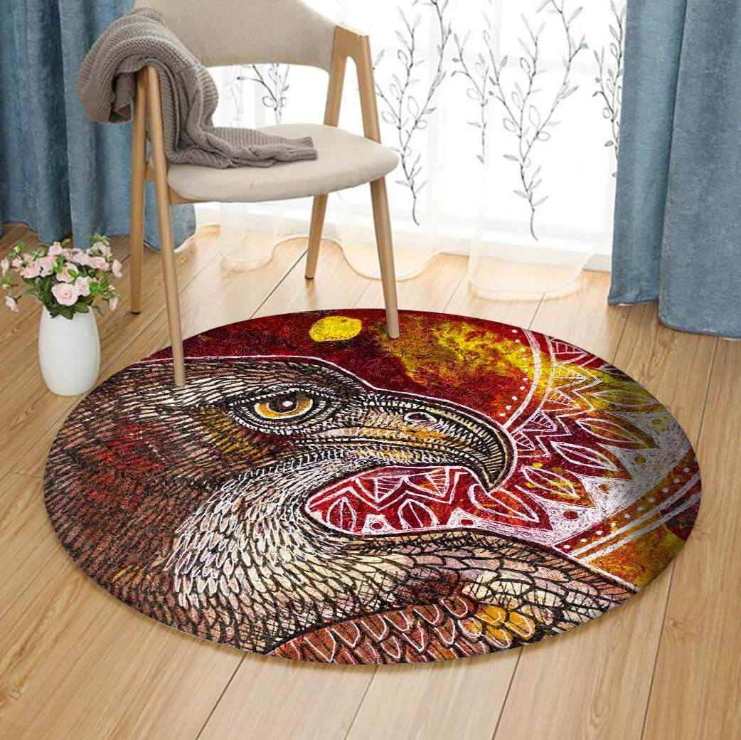 Eagle Limited Edition Round Rug Carpet Bedroom Livingroom Home Decor