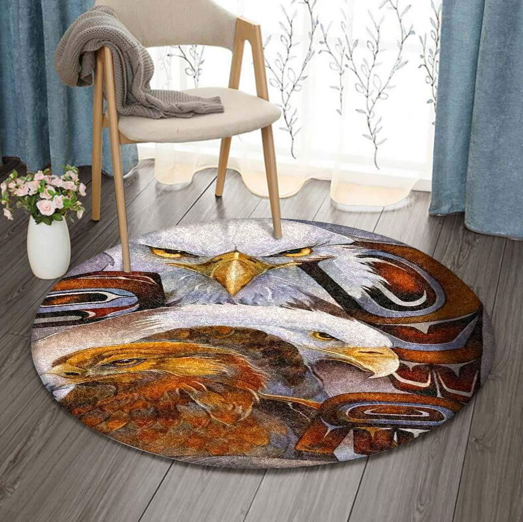 Eagle Limited Edition Round Rug Carpet Bedroom Livingroom Home Decor