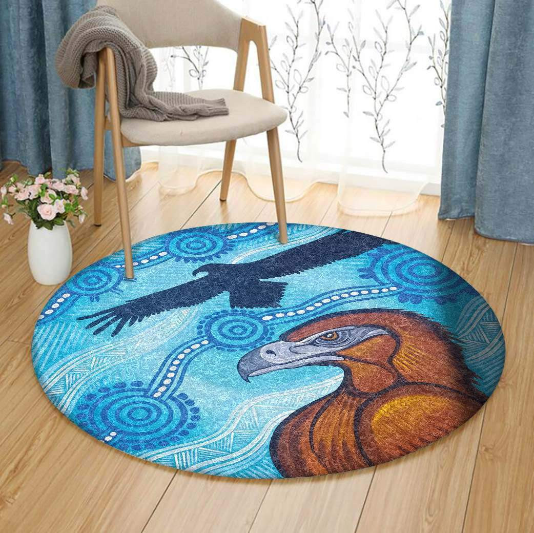 Eagle Limited Edition Round Rug Carpet Bedroom Livingroom Home Decor