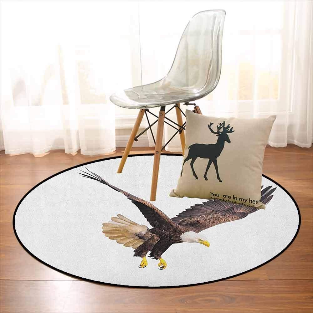 Eagle Limited Edition Round Rug Carpet Bedroom Livingroom Home Decor