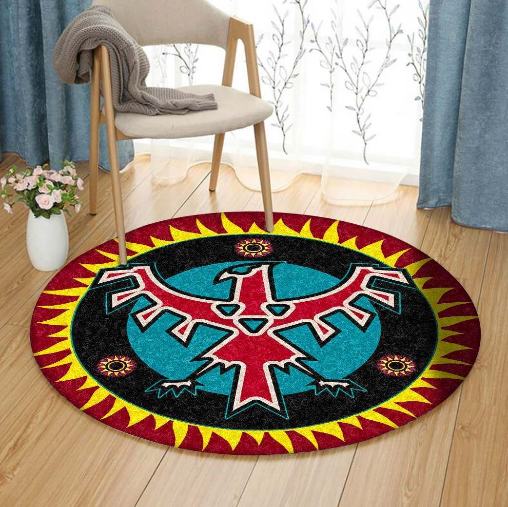 Eagle Native American Round Rug Carpet Bedroom Livingroom Home Decor