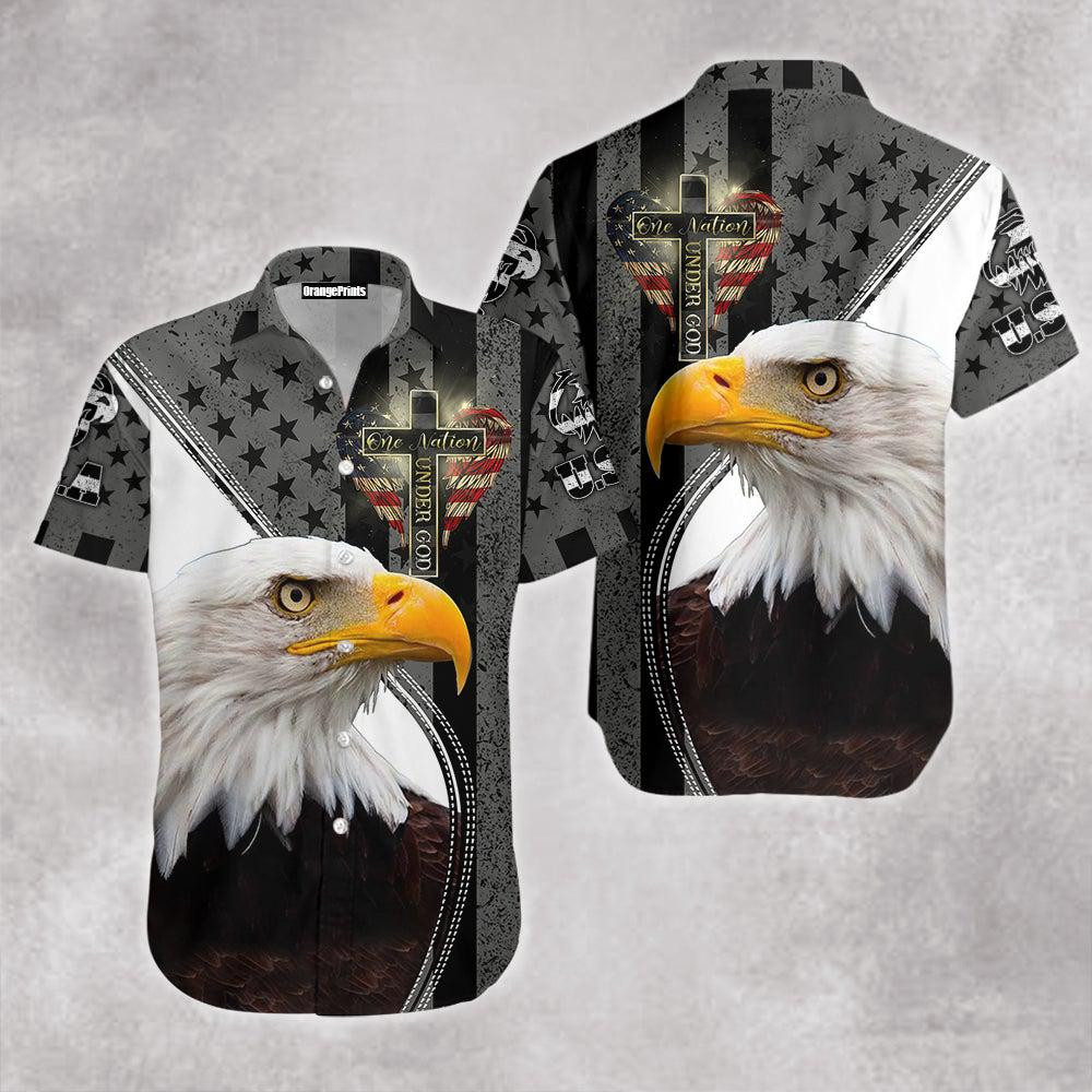 Eagle One Nation Under God Hawaiian Shirt