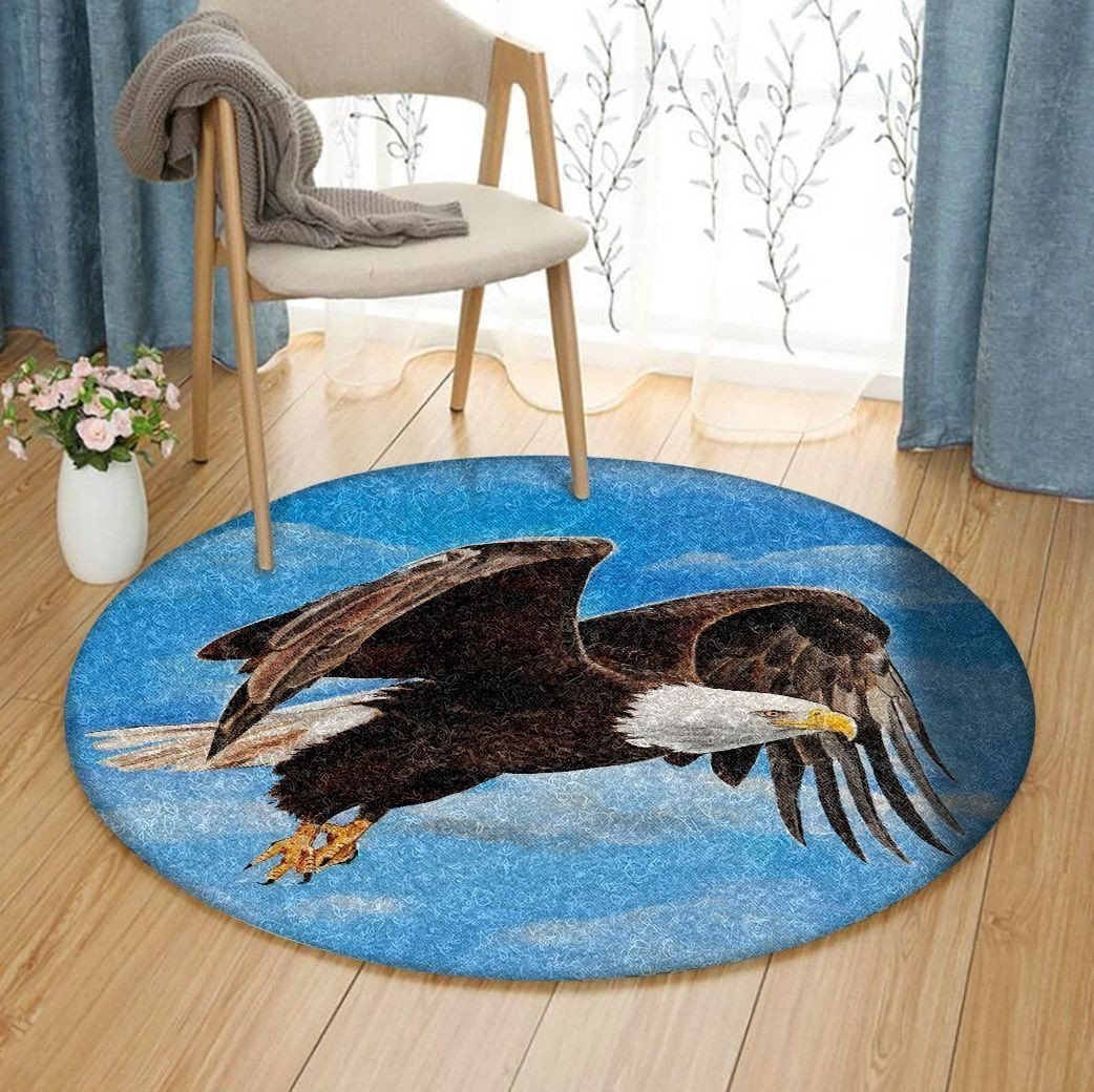 Eagle Painting Round Rug Carpet Bedroom Livingroom Home Decor
