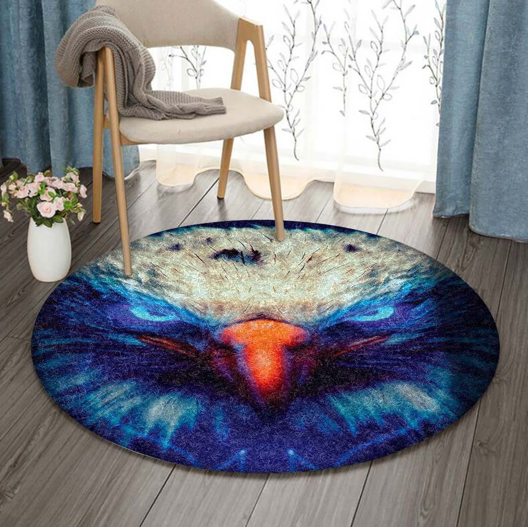 Eagle Round Rug Carpet Bedroom Livingroom Home Decor