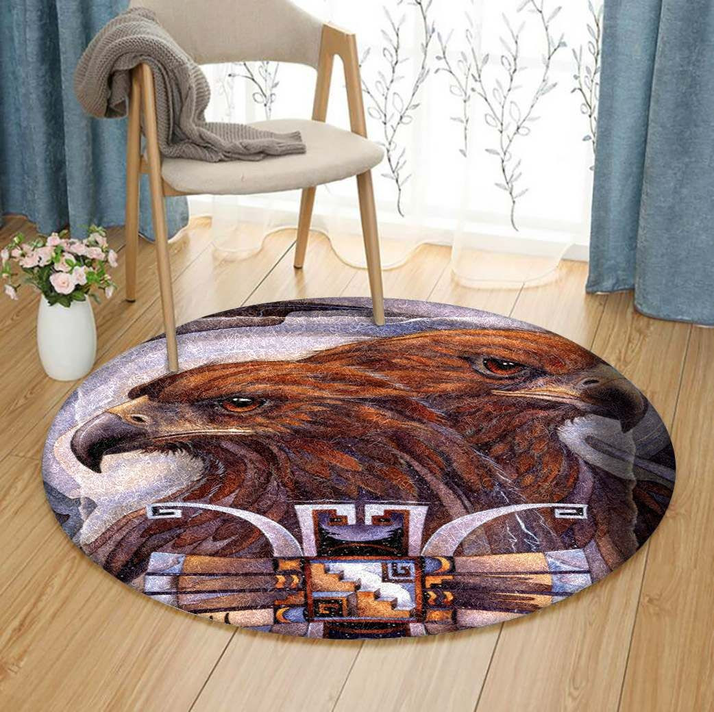 Eagle Round Rug Carpet Bedroom Livingroom Home Decor