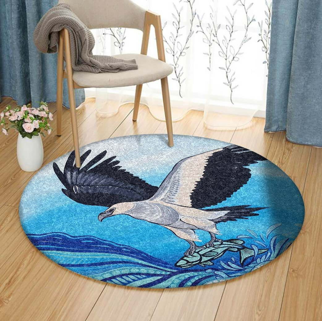 Eagle Round Rug Carpet Bedroom Livingroom Home Decor