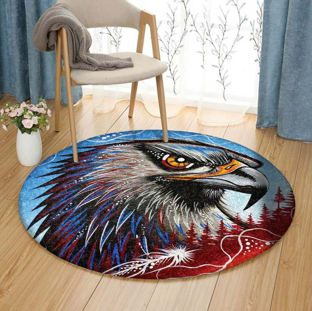 Eagle Round Rug Carpet Bedroom Livingroom Home Decor