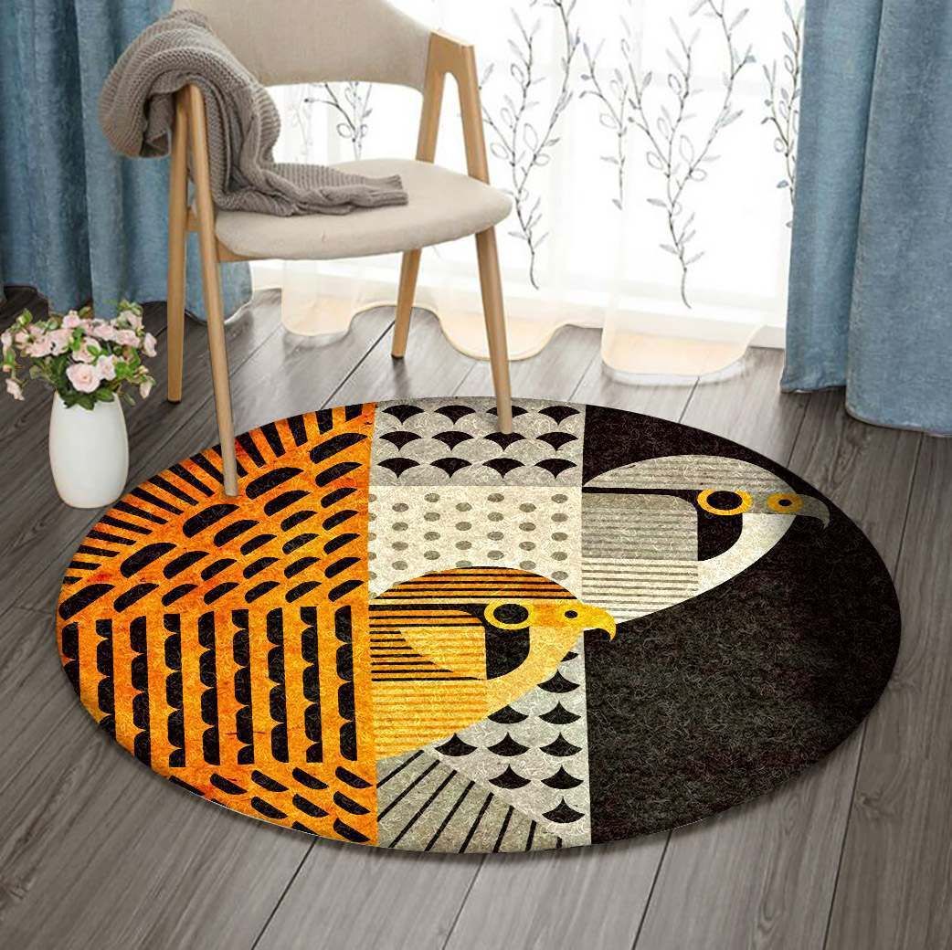 Eagle Round Rug Carpet Bedroom Livingroom Home Decor
