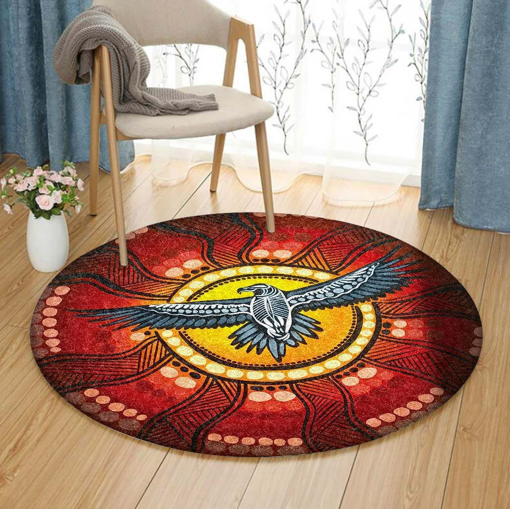 Eagle Round Rug Carpet Bedroom Livingroom Home Decor