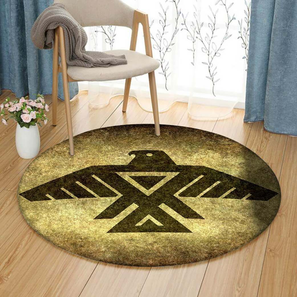 Eagle Symbol Round Rug Carpet Bedroom Livingroom Home Decor