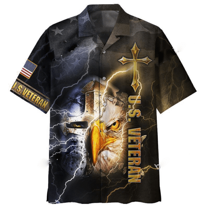 Eagle Thunder U.S Veteran Hawaiian Shirt