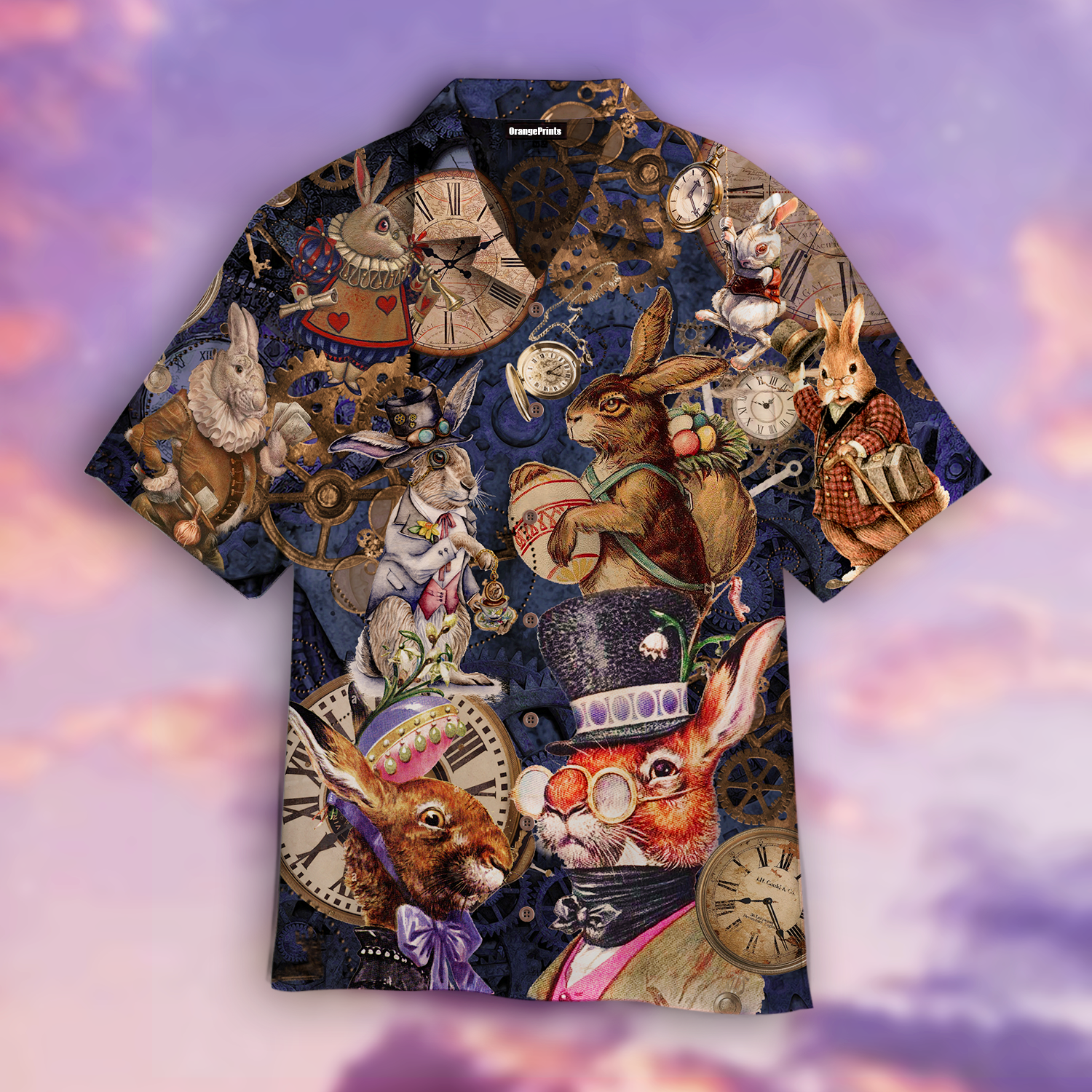 Easter Bunny Hunt Eggs Happy Easter Day Hawaiian Shirt