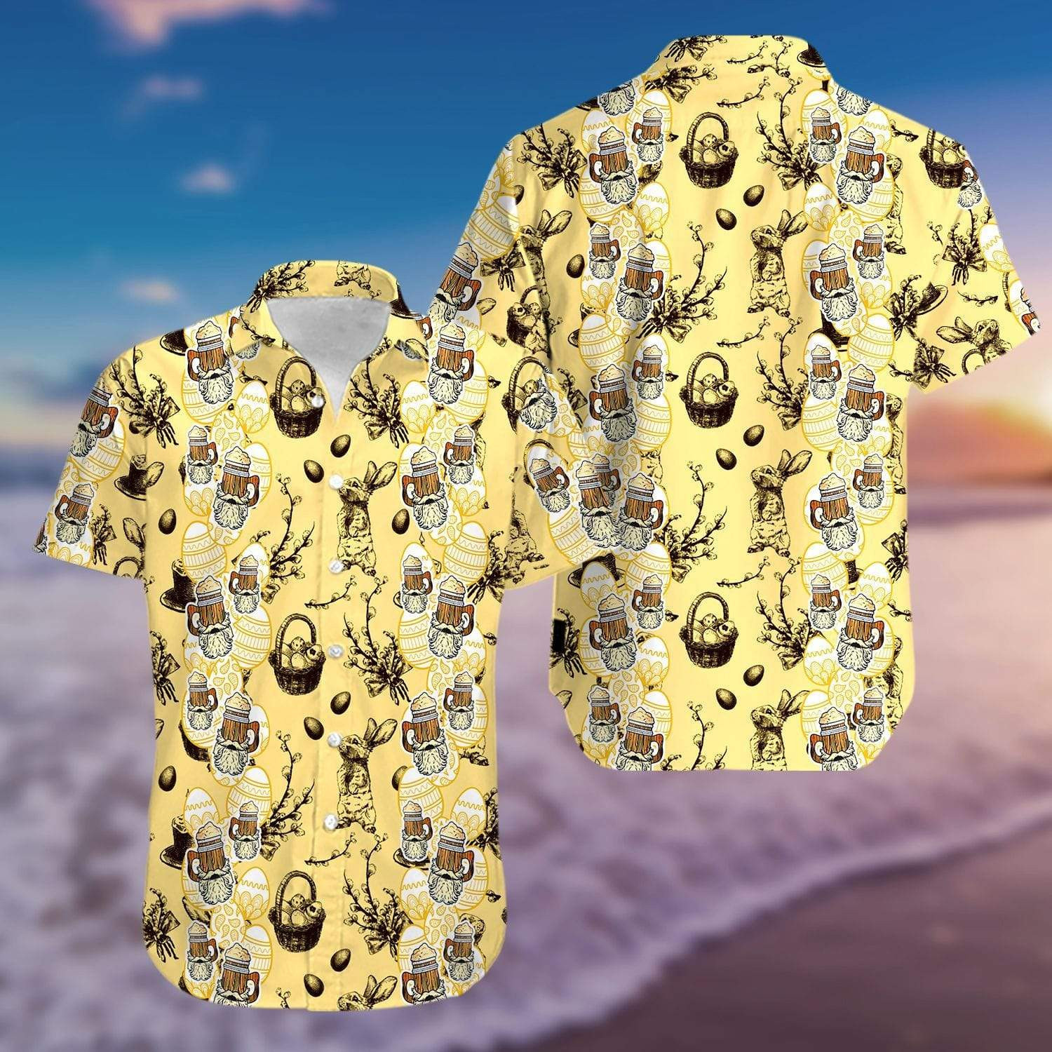 Easter Day Beard Beer Hawaiian Shirt