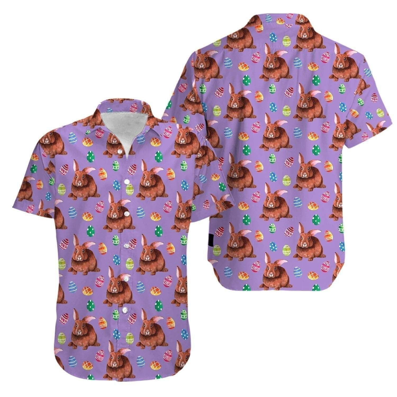 Easter Day Bunny Pattern Hawaiian Shirt