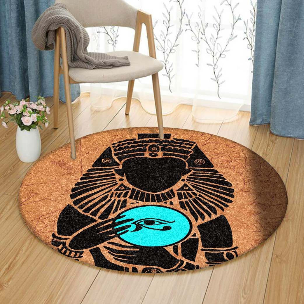 Egypt Round Rug Carpet Bedroom Livingroom Home Decor