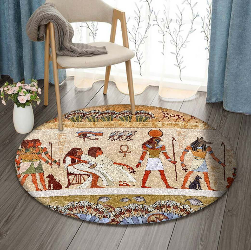 Egypte Round Rug Carpet Bedroom Livingroom Home Decor