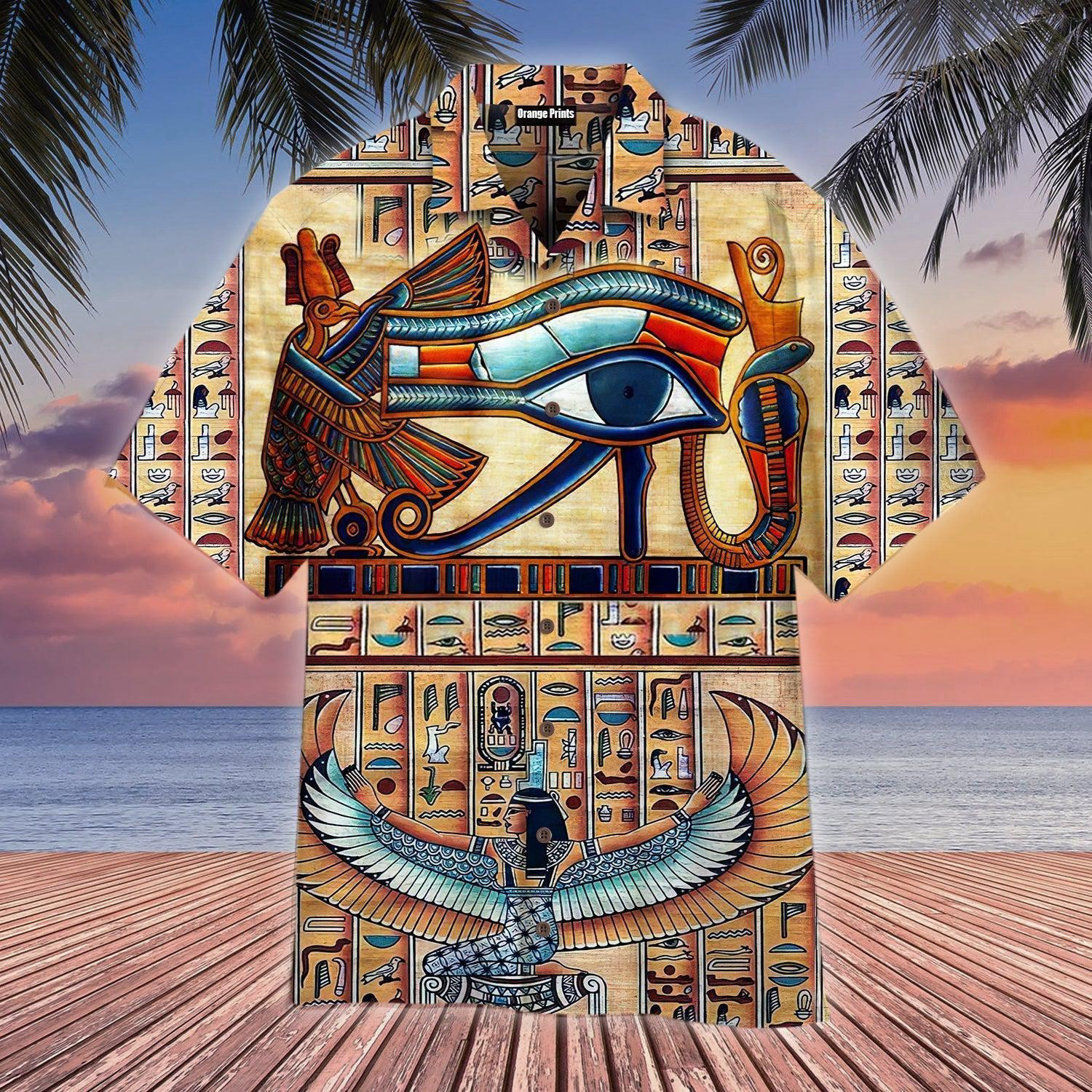 Egyptian Eye Of Horus God Hawaiian Shirt
