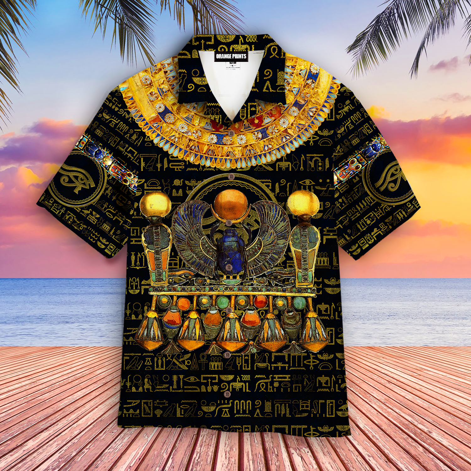 Egyptian Gods Ancient Khepri Hawaiian Shirt