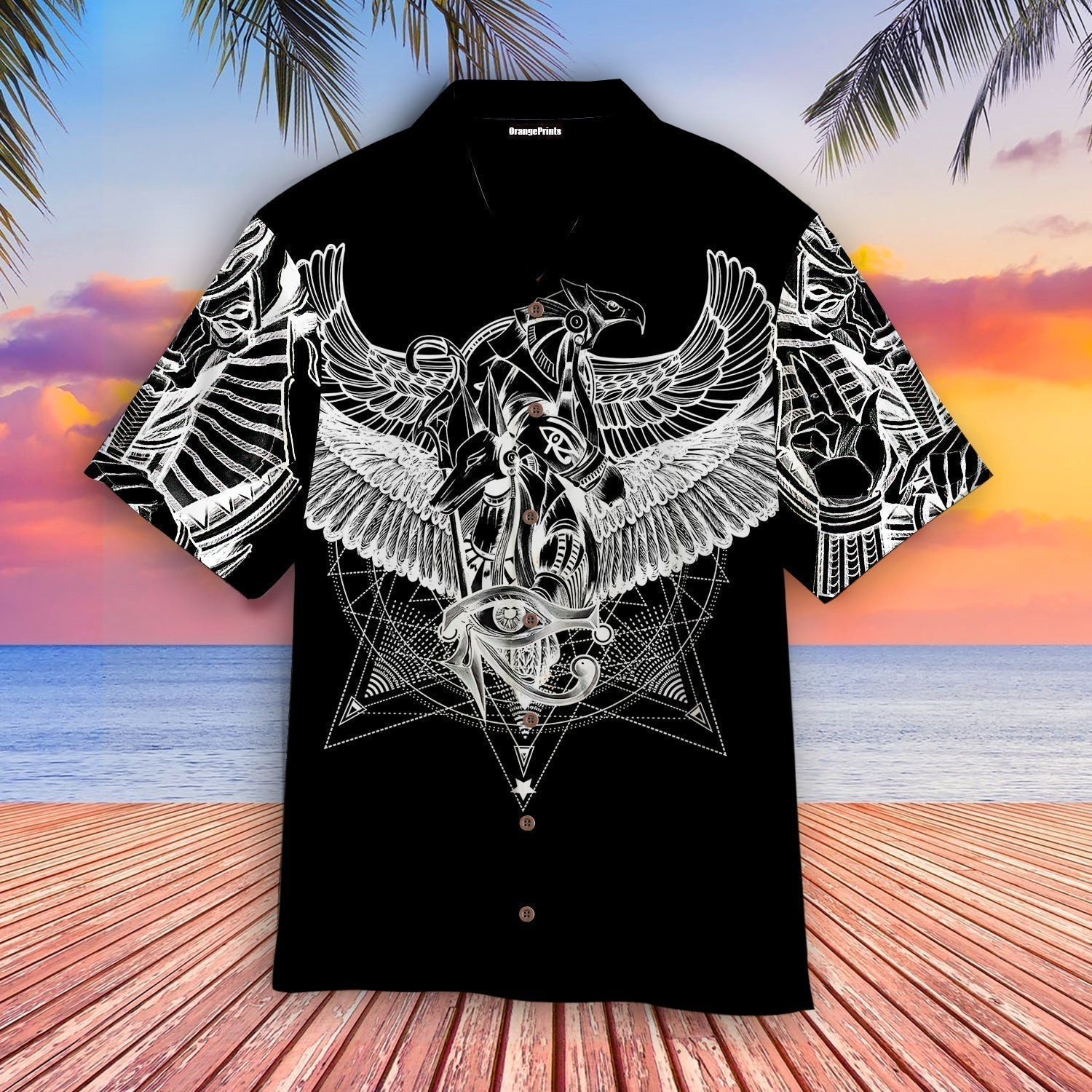 Egyptian Gods Ancient Tattoo Hawaiian Shirt