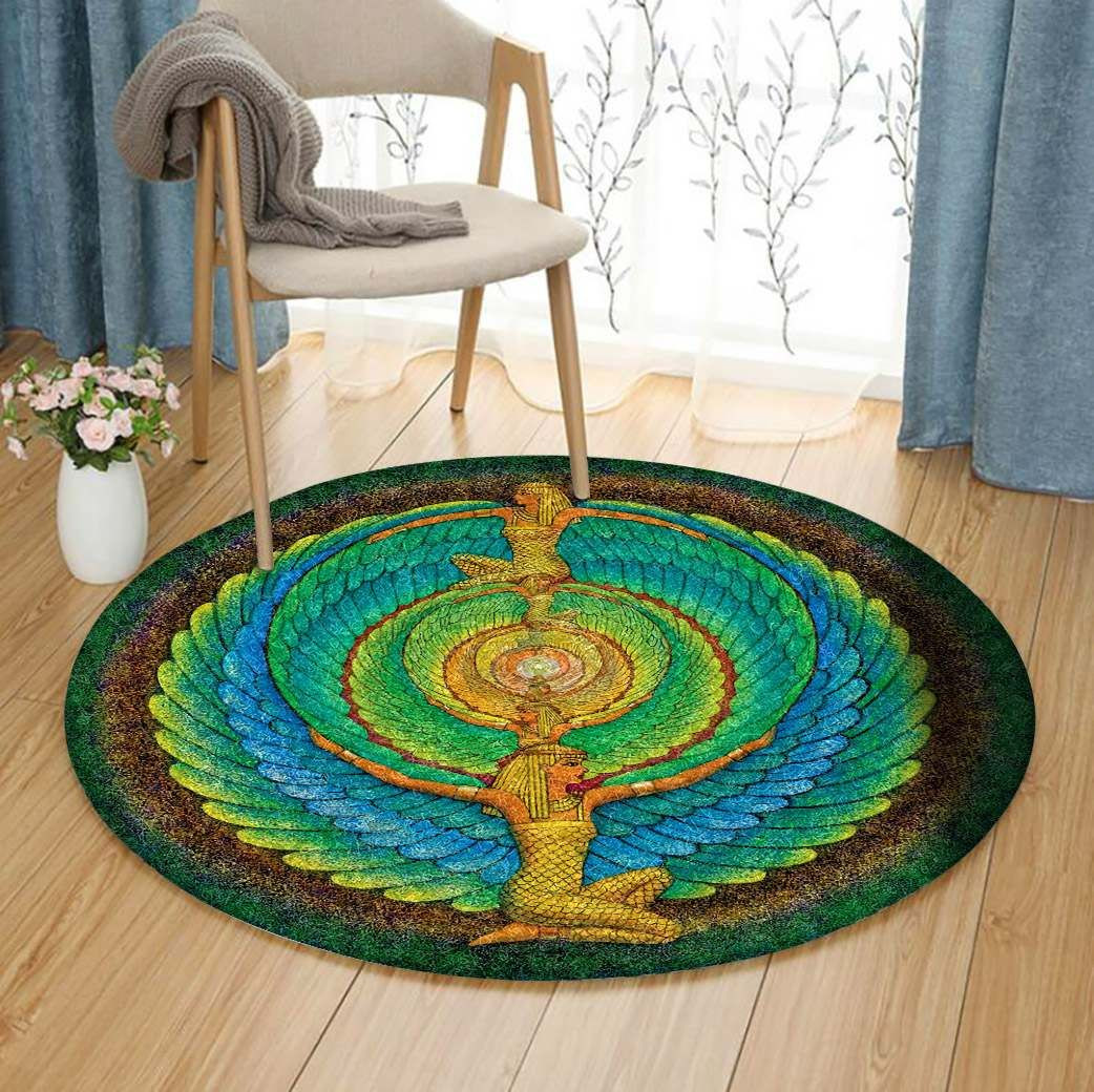Egyptian Round Rug Carpet Bedroom Livingroom Home Decor