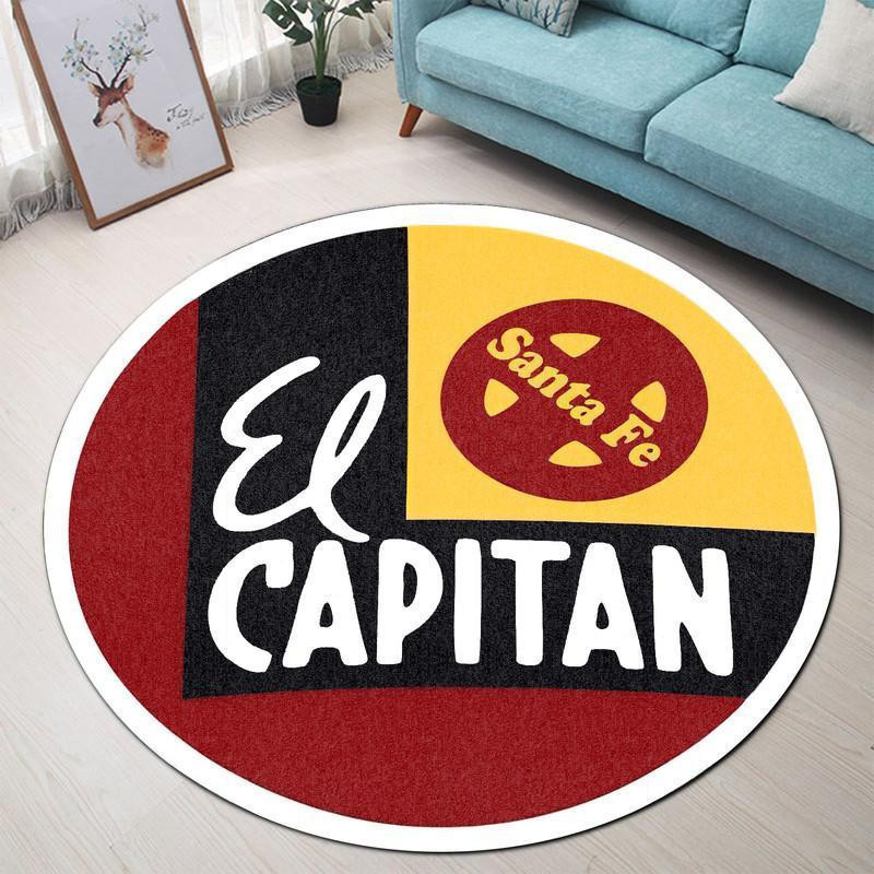 El Capitan Railroad Round Rug Carpet Bedroom Livingroom Home Decor