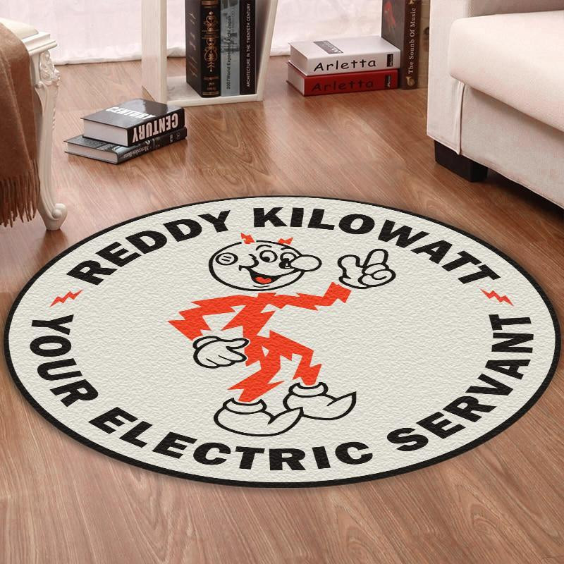 Electric Funny Round Rug Carpet Bedroom Livingroom Home Decor