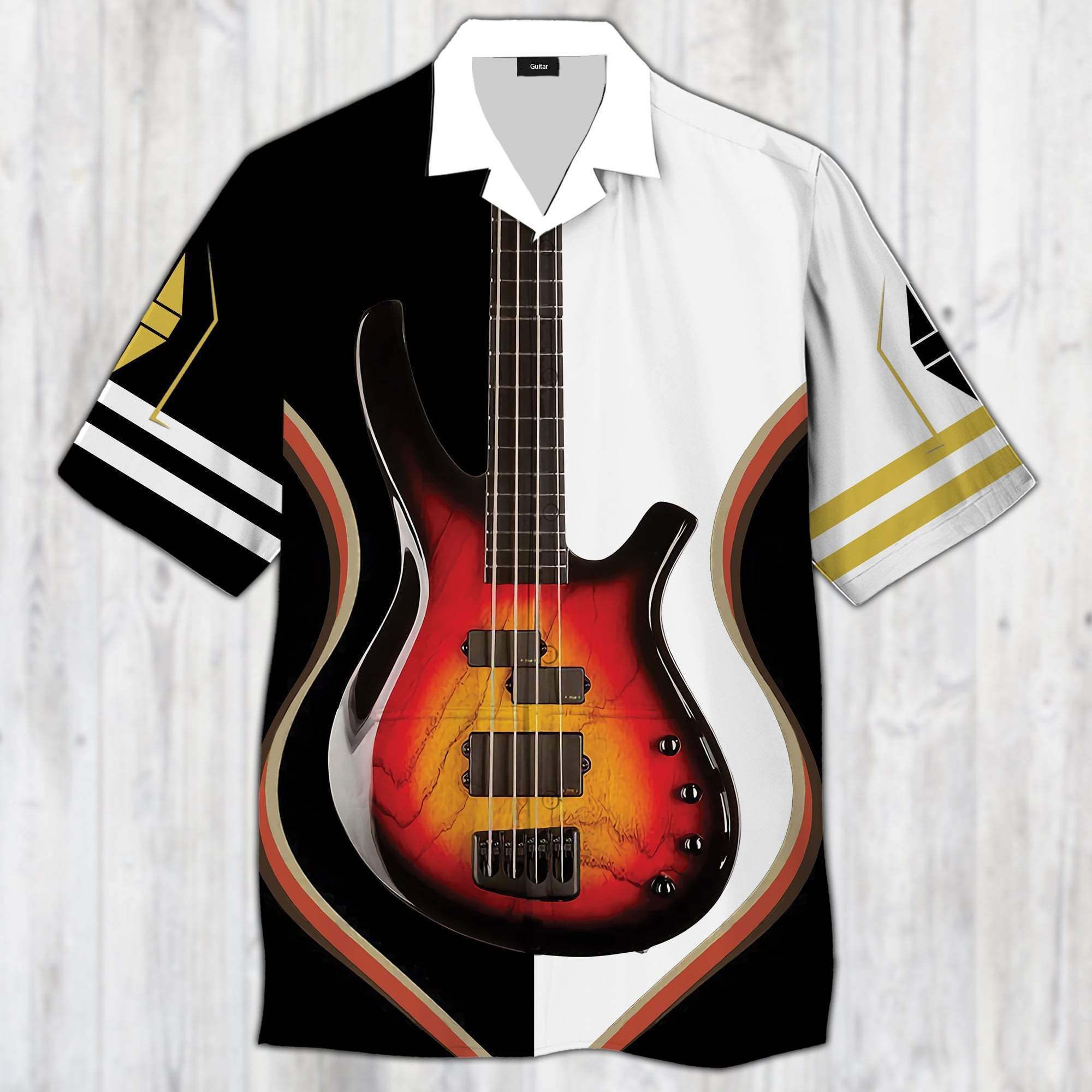 Electric Guitar Stratocaster Hawaiian Shirt