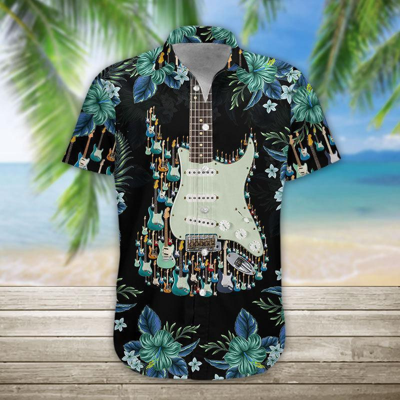 Electric Guitar Unisex Hawaiian Shirt