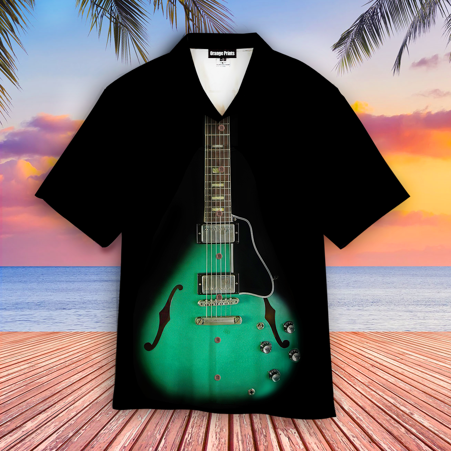 Electric Guitars Hawaiian Shirt