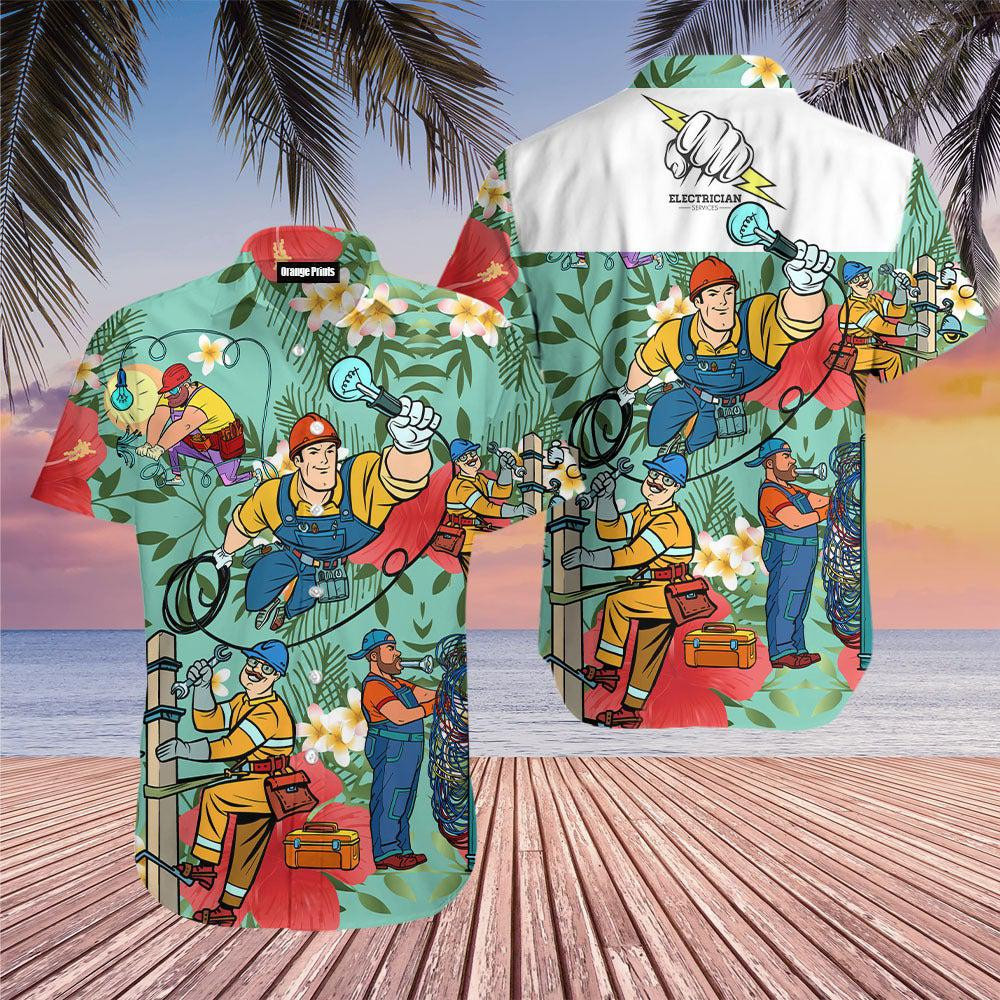 Electrician Man Hawaiian Shirt